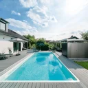 Glasfiberpool Gullberg & Jansson Aurora 750 R 3,8x7,5x1,5 m