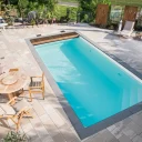 Glasfiberpool Gullberg & Jansson Aurora 750 R 3,8x7,5x1,5 m