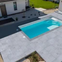 Glasfiberpool Gullberg & Jansson Kleio 750 3,8x7,5x1,5 m