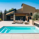 Glasfiberpool Gullberg & Jansson Minerva 710 3,8x7,1x1,5 m