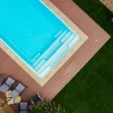Glasfiberpool Gullberg & Jansson Minerva 710 3,8x7,1x1,5 m