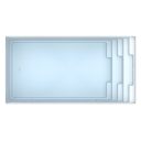 Glasfiberpool Gullberg & Jansson Minerva 710 3,8x7,1x1,5 m