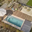 Glasfiberpool Gullberg & Jansson Sirius 550 3x5,5x1,5 m