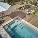 Glasfiberpool Gullberg & Jansson Sirius 550 3x5,5x1,5 m