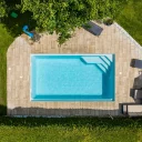 Glasfiberpool Gullberg & Jansson Taurus 650 3,8x6,5x1,5 m