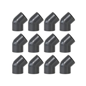 PVC 45° Vinkelkoppling 63 mm för Limmontering 12-pack