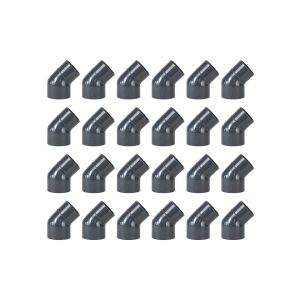 PVC 45° Vinkelreducering 63 x 63-50 mm för Limmontering 24-pack