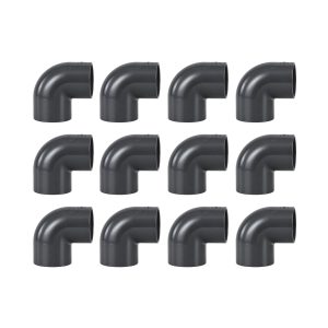 PVC 90° Vinkelkoppling 63 mm för Limmontering 12-pack