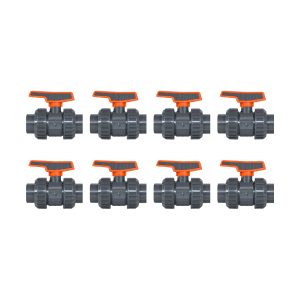 PVC Kulventil 63 mm för Limmontering 8-pack
