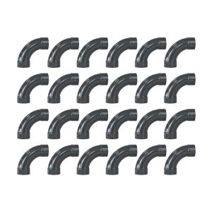 PVC Långböj 90° 63 mm för Limmontering 24-pack