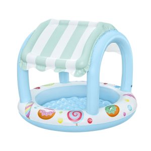 Uppblåsbar Barnpool Bestway 104x84 cm med Solskydd