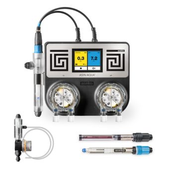 ASIN Aqua CLFPh Aseko - Automatisk Doseringsenhet klor & pH Pool
