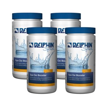 Aktivt Syre-& Klorgranulat Delphin Spa Oxi Booster 1kg 4-pack