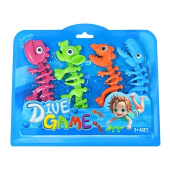 Badleksaker Barn - Dykleksaker för Pool & Vattenlek Dino 4 st