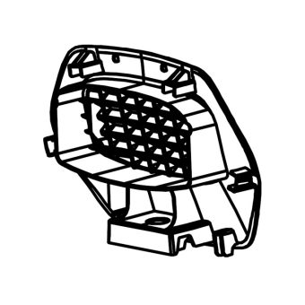 Bakre Täcklock XA ( Svart) R0902100