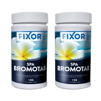Bromtabletter SPA Fixor by Nitor Bromotabs 20g, 1kg 2-pack