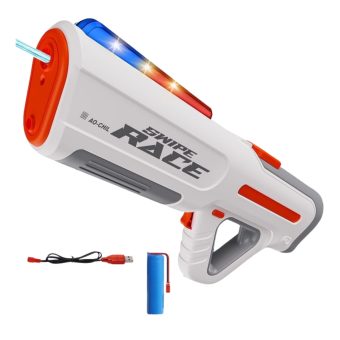 Elektrisk Vattenpistol LED - 43 cm Vit Vattenspruta