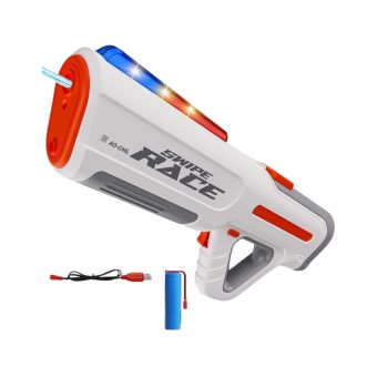 Elektrisk Vattenpistol LED - 43 cm Vit Vattenspruta