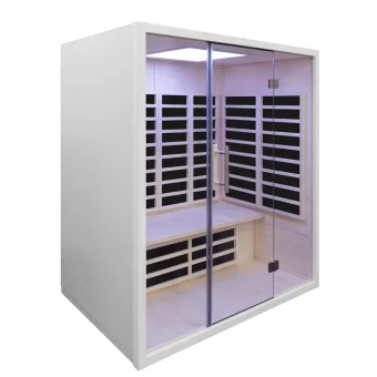 Infraröd bastu för 3 personer – Nordic Relax 3P Carbon - sida