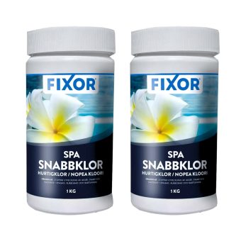 Klorgranulat SPA Fixor by Nitor snabbklor 1kg 2-pack