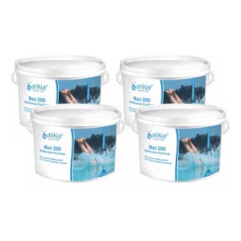 Klorpuckar Saniklar Maxi 2000 Multifunction 200g, 2,4kg 4-pack