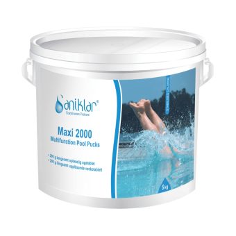 Klorpuckar Saniklar Maxi 2500 Duo Pucks 250g, 5kg framifrån