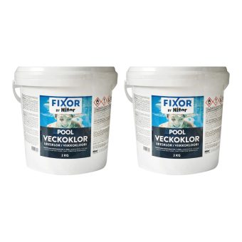 Klorpuckar, Veckoklor 200g, 2kg 2-pack framifrån