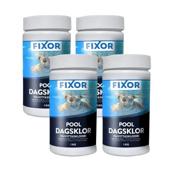 Klortabletter Pool Fixor by Nitor Dagsklor Tabs 20g, 1kg 4-pack