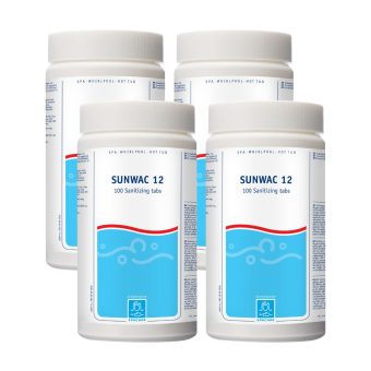 Klortabletter SpaCare Sunwac 12 1kg 4-pack