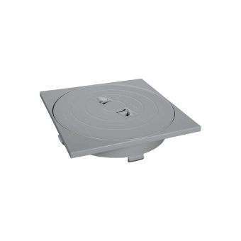 Kvadratisk kant med lock för Skimmer Grå Astral