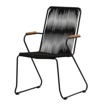 Matstol Utomhus - Venture Home Bois 2-pack Svart