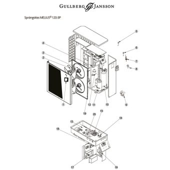 Melius 120-3p Sprängskiss
