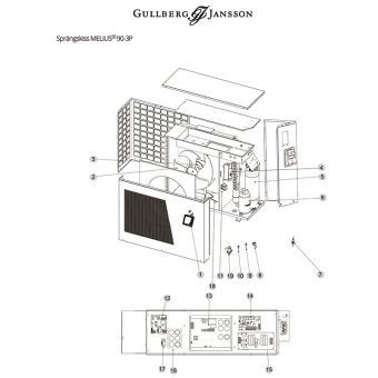 Melius 90-3P Sprängskiss