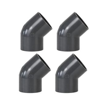 PVC 45° Vinkelkoppling 4-pack
