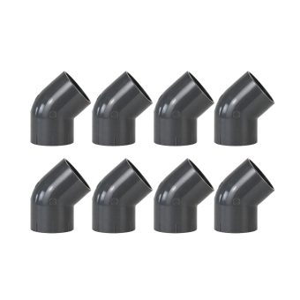 PVC 45° Vinkelkoppling 8-pack
