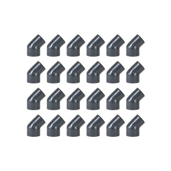 PVC 45° Vinkelreducering 24-pack