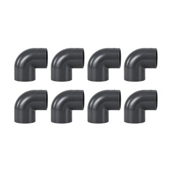 PVC 90° Vinkelkoppling 8-pack
