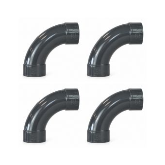 PVC Långböj 90° 4-pack