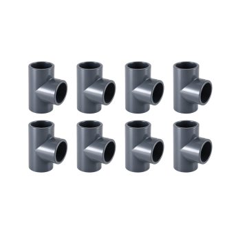 PVC T-rör 8-pack