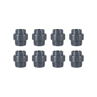 PVC Unionskoppling 8-pack