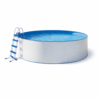 Poolpaket Planet Pool Stålväggspool Ovan mark Ancona 450x120