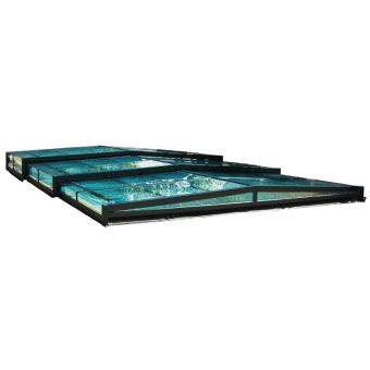 Pooltak Leia Compact 3x6 Antracit - Självmontering (Byggsats) baksida