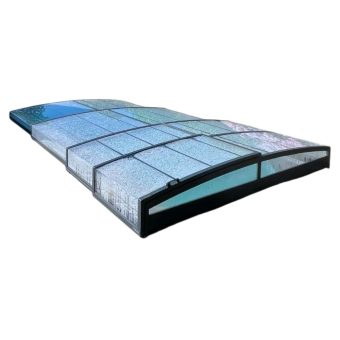 Pooltak Leia Premium 3x6 Antracit Dörr Vänster Förmonterat fram