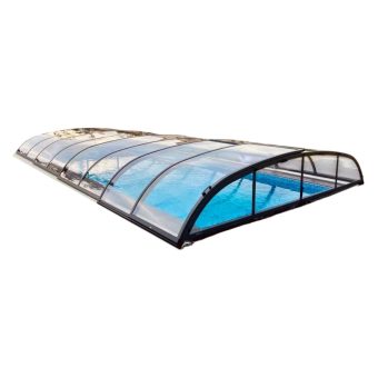 Pooltak Nova Comfort Standard Antracit 4 sektioner dörr vänster