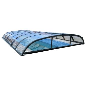 Pooltak Nova Polaris Premium 3 sektioner Antracit Dörr Höger