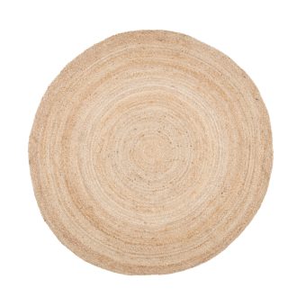 Rund Matta Utomhus - Venture Home Oliver 200 x 200 cm Jutematta Natur