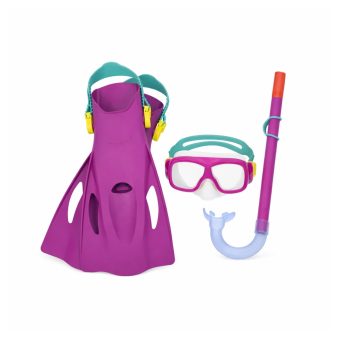 Snorkelset Barn Bestway Hydro-Swim - Cyklop, Snorkel & Simfötter Rosa