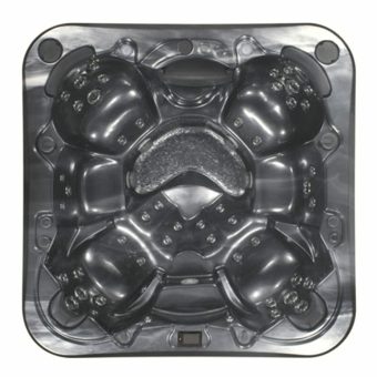 Spabad Swebad Platina Pearl Shadow - 6 personer ovanifrån