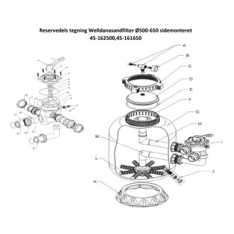 Sprängskiss Welldana Sidomonterat 500-650 45-162500 45-161650