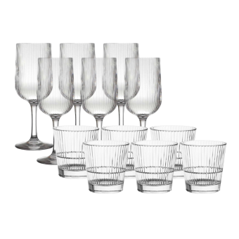 Stripe Rödvinspaket 12 delar